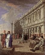 CARLEVARIS, Luca The Piazzetta and the Library oil painting artist
